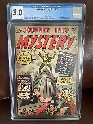 Buy Journey Into Mystery #85 CGC 3.0 Marvel Comics 1st Appearance Of Loki • 931.93£