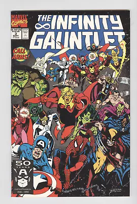 Buy Infinity Gauntlet #3 September 1991 NM Perez Cover And Art • 3.88£
