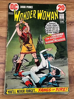 Buy Wonder Woman # 202 (1972 DC) 1st Full Appearance Of Fafhrd And Grey Mouser VG/F • 13.98£