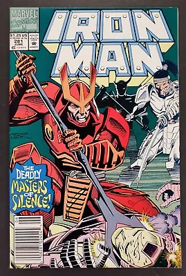 Buy Iron Man #281 Newsstand 1st War Machine Armor Marvel Comics 1992 • 11.65£