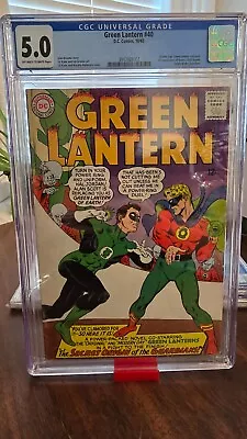 Buy Green Lantern #40 (CGC 5.0) 1965 Golden Age Green Lantern! • 140.03£