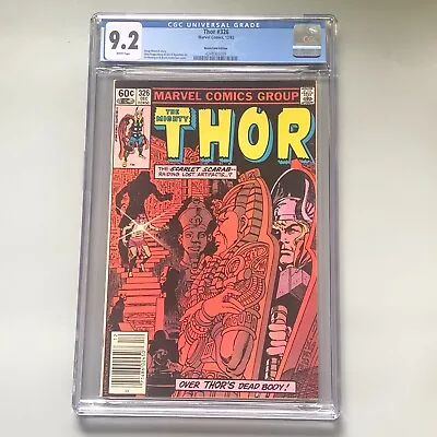 Buy Thor 326 CGC 9.2 Newsstand 1st Appearance Of Scarlet Scarab Moon Knight Marvel • 62.12£