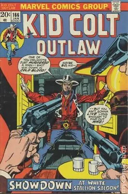 Buy Kid Colt Outlaw #166 VG 4.0 1973 Stock Image Low Grade • 6.77£