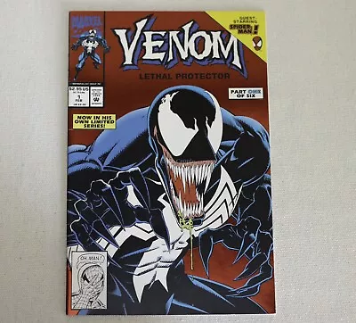 Buy Venom Lethal Protector #1 1st Issue  Feb 1993 Red Foil Marvel Comic  NM • 34.99£