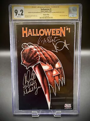 Buy Halloween 1 Premium Glow In The Dark Cgc 9.2 3xss Shatner Castle Carpenter Rare! • 776.61£