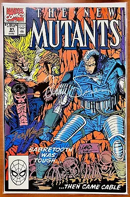 Buy New Mutants #91 (1990) VF+/NM (signed By Louis Simonson & Bob McLeod) W/COA!! • 15.52£