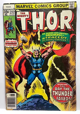 Buy 1978 Vintage Comic Book THOR 272 Marvel Comics Iconic Superhero BAGGED/BOARDED • 5.43£