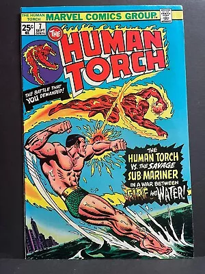 Buy Human Torch #7  F/VF  1975  Mid Grade Marvel Comic Strange Tales #107 • 3.07£