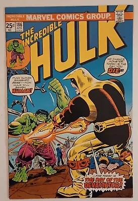 Buy Hulk #186 (1st Appearance Of The Devastator!) 1975  Vintage  • 11.65£