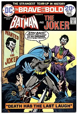 Buy BRAVE AND THE BOLD #111 VG/F, Batman, Joker, DC Comics 1974 Stock Image • 9.32£