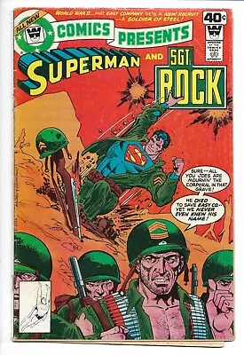Buy DC Comics Presents # 10 / HTF Whitman Variant / Superman & Sgt Rock / 1979 • 29.56£