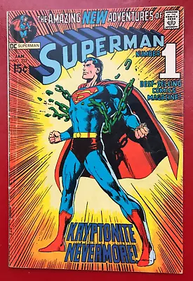 Buy Superman 233, 1971 DC Comics, Classic Neal Adams Cover, Mega Key! FN/VFN Cents  • 60£