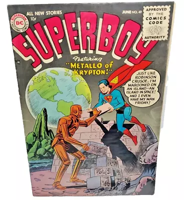 Buy SUPERBOY #49 FN DC Comics 1st Appearance Of Metallo 1956 • 604.02£