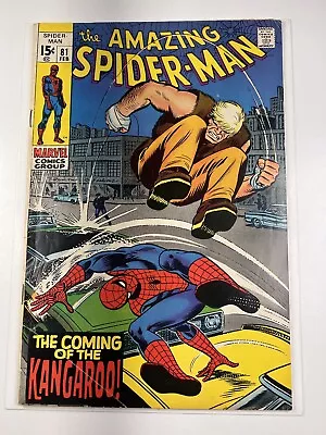 Buy The Amazing Spider-Man #81 (Feb, 1969) 1st Appearance Kangaroo! Marvel • 27.14£