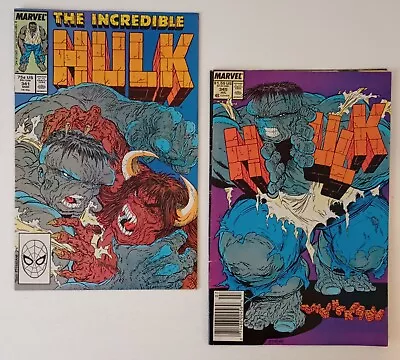 Buy Incredible Hulk #342 & 345 🔑 Classic (Todd McFarlane Grey Hulk Cover) 1988 • 21.75£