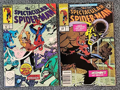 Buy Spectacular Spider-Man #147 + 178 Marvel 1989-91 1st App. Demonic Hobgoblin • 21.74£