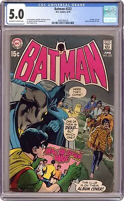 Buy Batman #222 CGC 5.0 1970 4080180010 • 174.74£