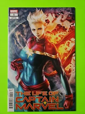 Buy Captain Marvel  The Life Of Captain Marvel #1  2018 Artgerm Variant Cover NM+ • 9.99£