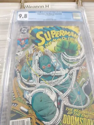 Buy Superman: The Man Of Steel #18 - CGC 9.8 - White Pages - Doomsday (1992) • 201.92£
