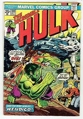 Buy Incredible Hulk #180 (1974) 1st Cameo Appearance Of Wolverine Value Stamp Intact • 350.10£