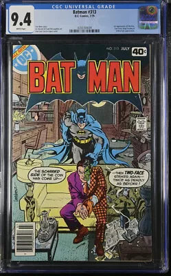 Buy BATMAN #313 CGC 9.4 1st Tim Fox-DC Comic Book-4393769009 • 135.91£