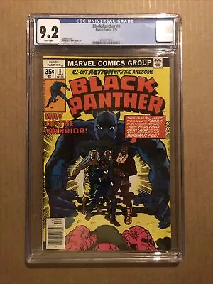 Buy Black Panther #8 Cgc 9.2 White Pages // 1st App Of Khanata Marvel Comics 1978 • 43.96£