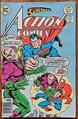 Buy Superman's Action Comics #465 - VF- - 1976 - DC Comics - Classic • 11.65£