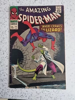 Buy Amazing Spider-Man #44 Where Crawls The Lizard 2nd Appearance Of Curt Connors • 60£
