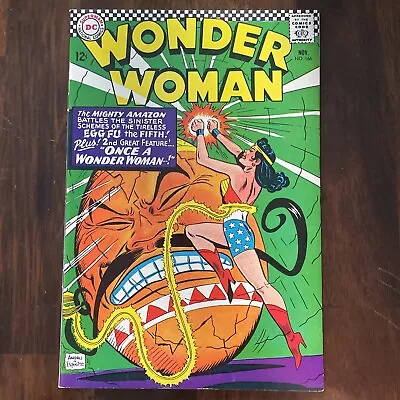 Buy Wonder Woman 166 FN/VF 1966, Egg Fu, The Cheetah • 37.27£