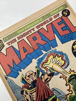 Buy The Mighty World Of Marvel #27 - 1973  Uk - The Hulk / Daredevil /fantastic Four • 18.99£