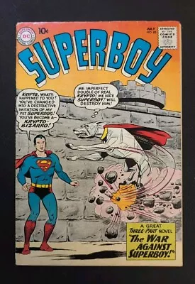 Buy Superboy #82 1960 Fine DC Comics Krypto Superman • 31.12£