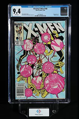 Buy Uncanny X-Men #188 ~ CGC 9.4 ~ Newsstand Edt ~ Copper Age ~ Marvel Comics (1984) • 54.35£