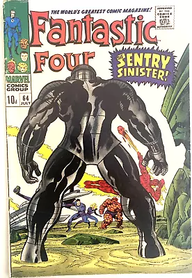 Buy Fantastic Four # 64. 1st Series. July-1967. Jack Kirby Cover. Key 1st Appearance • 33.29£