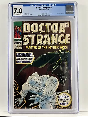 Buy DOCTOR STRANGE #170 CGC 7.0 OW-W 1968 Adkins NIGHTMARE C. • 76.88£