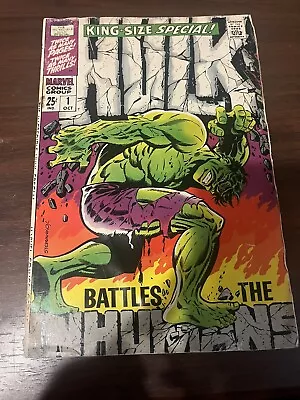 Buy Incredible Hulk King-Size Special #1, 1968, Classic Jim Steranko Cover, Annual • 77.66£