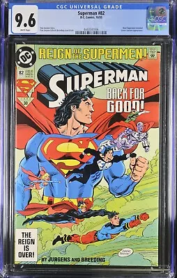 Buy Superman #82 1993 CGC 9.6 Wp - Real Superman Revealed. Green Lantern App • 33.06£
