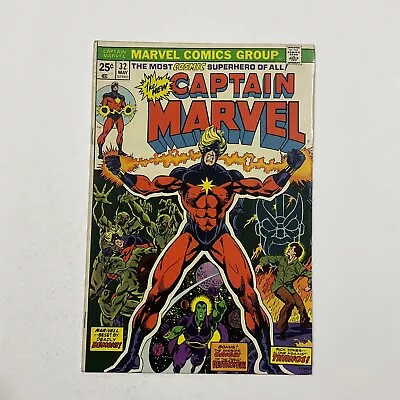 Buy Captain Marvel 32 Very Fine/ Near Mint Vf/Nm 9.0 Marvel 1974 • 19.41£