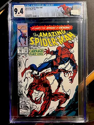 Buy Amazing Spider-Man #361 1st Printing CGC 9.4 1992 1st Carnage • 97.08£