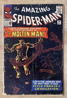 Buy Amazing Spider-man #28 1st App Origin Molten Man Marvel Comics 1965 Silver Age • 67.56£