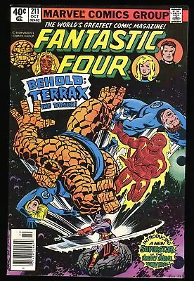 Buy Fantastic Four #211 VF/NM 9.0 Newsstand Variant Marvel 1979 • 32.62£