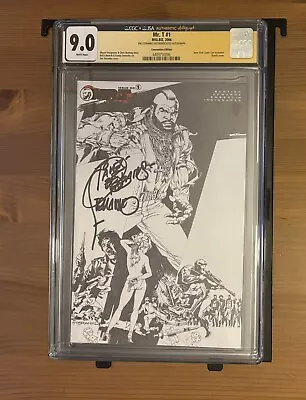 Buy Mig.Biz Mr. T #1 CGC SS 9.0 2006 Comic Con B&W Press Proof Signed By Steranko! • 388.30£