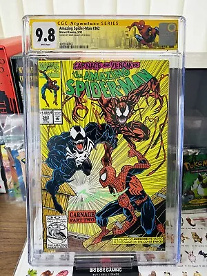 Buy Amazing Spider-man #362 (marvel 1992) Venom Carnage Signed Mark Bagley  Cgc 9.8 • 350£