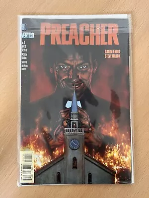 Buy DC Comics Vertigo Preacher #1 Garth Ennis Steve Dillon 1995 First Appearance • 45£