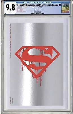 Buy Death Of Superman 30th Anniversary Special #1 BTC Silver Foil Ed.-CGC 9.8 Pop359 • 213.57£