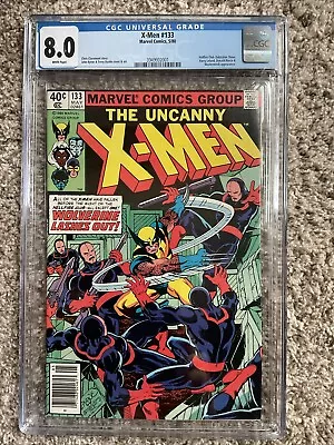 Buy X-Men #133 CGC 8.0 First Solo Wolverine Cover. White Pages! • 124.26£