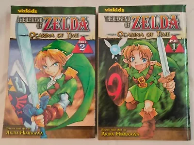 Buy The LEGEND Of ZELDA Ocarina Of Time MANGA English Paperback Books 1 & 2 • 7.50£