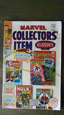 Buy Marvel Collectors Item Classics 11 1967, Fantastic Four Iron Man Dr Strange Hulk • 10£