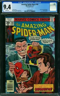 Buy Amazing Spider-Man #169 CGC 9.4 1977  Mark Jewelers  Insert! RARE! WP! M8 317 Cm • 617.40£