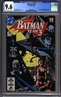 Buy * BATMAN #436 CGC 9.6 Year 3 Pt 1 1st Tim Drake! Wolfman Perez (3804020010) * • 139.75£