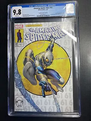 Buy Amazing Spider-Man #61 CGC 9.8 Tyler Kirkham TRADE Variant Homage 2021 Marvel • 66£